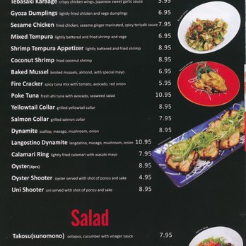 Zono Sushi - To Go Menu - Page 1 (Small Plate & Salad) - Sushi Bars Near Me - Glendale, California