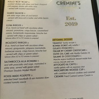 Cremini's - Aperitivo & Kitchen - Italian Near Me - Brooklyn, New York