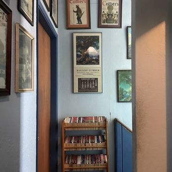 Beach Street Cafe - bookshelf outside of restrooms - Breakfast & Brunch Near Me - Santa Cruz, California Beach Street Cafe - bookshelf outside of restrooms - Breakfast & Brunch Near Me - Santa Cruz, California