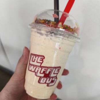 The Waffle Bus - Fruit pebbles shake - Waffles Near Me - Houston, Texas The Waffle Bus - Fruit pebbles shake - Waffles Near Me - Houston, Texas