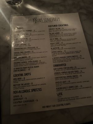 Yours Sincerely by null