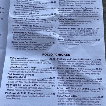Versailles - Menu - Cuban Near Me - Miami, Florida Versailles - Menu - Cuban Near Me - Miami, Florida