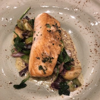 Cru - Salmon and veges - Wine Bars Near Me - Atlanta, Georgia