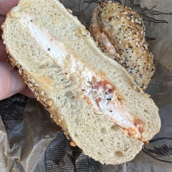 The Works Bakery Cafe - Bagel with "lox spread" - Bagels Near Me - Manchester, Vermont The Works Bakery Cafe - Bagel with "lox spread" - Bagels Near Me - Manchester, Vermont