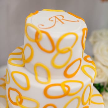 Betty Bakery - Wedding cake with custom stencil and Pantone colors. - Bakeries Near Me - Brooklyn, New York Betty Bakery - Wedding cake with custom stencil and Pantone colors. - Bakeries Near Me - Brooklyn, New York
