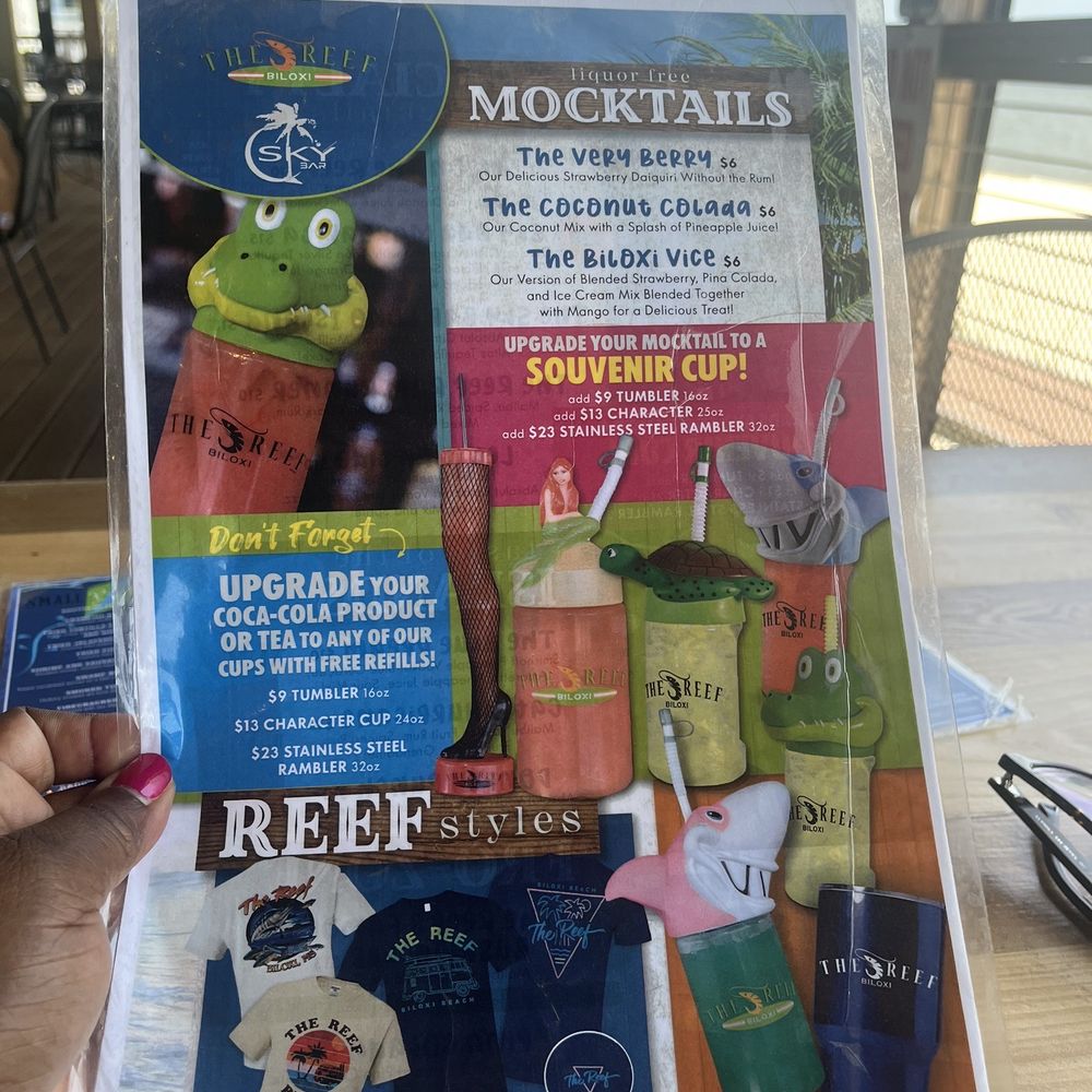 The Reef - Drink menu - Seafood Near Me - Biloxi, Mississippi The Reef - Drink menu - Seafood Near Me - Biloxi, Mississippi