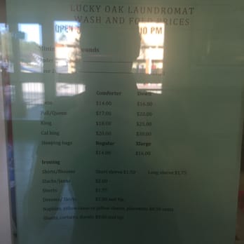 Lucky Oak Laundromat - Some prices - Laundromat Near Me - Atascadero, California Lucky Oak Laundromat - Some prices - Laundromat Near Me - Atascadero, California