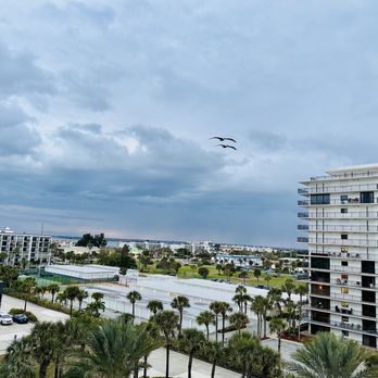 Hilton Garden Inn - Cocoa Beach - View from balcony looking opposite side of where beach is. - Hotels Near Me - Cocoa Beach, Florida