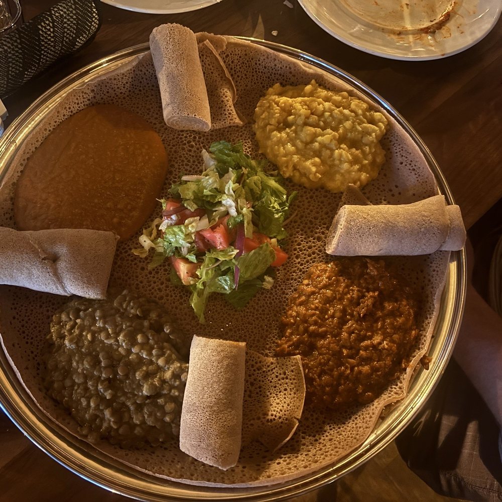 Authentic EthioAfrican - Vegetarian Combo with 4 Sides - Ethiopian Near Me - Scottsdale, Arizona
