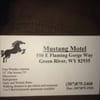 Mustang Motel gift card