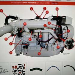 Seaboard Marine - Updated parts diagram, very simple to locate everything you need