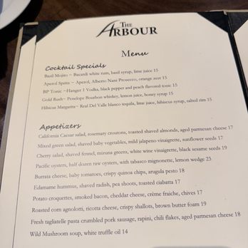 The Arbour - Menu - New American Near Me - Pasadena, California The Arbour - Menu - New American Near Me - Pasadena, California