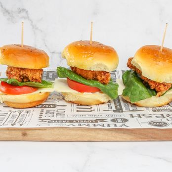 Bistro - Mini Chicken Sliders - Bars Near Me - Bellflower, California Bistro - Mini Chicken Sliders - Bars Near Me - Bellflower, California