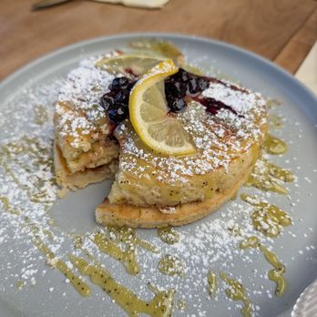 Early Birds - A Breakfast Spot - Lemon poppyseed pancakes - Breakfast & Brunch Near Me - Las Vegas, Nevada