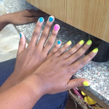 Elegance Nails Spa - Mine and my Brice's manicure. - Nail Salons Near Me - Richmond, Virginia Elegance Nails Spa - Mine and my Brice's manicure. - Nail Salons Near Me - Richmond, Virginia