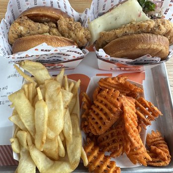 Big Chicken - M.D.E Crispy Chicken Sandwich Shaq Attack Crispy Chicken Sandwich BC Fries and Sweet Potato Waffle fries. - Chicken Shop Near Me - Renton, Washington Big Chicken - M.D.E Crispy Chicken Sandwich Shaq Attack Crispy Chicken Sandwich BC Fries and Sweet Potato Waffle fries. - Chicken Shop Near Me - Renton, Washington