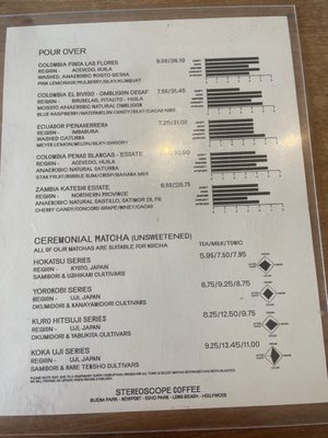 Menu photo 3 Stereoscope Coffee Long Beach, CA Menu photo 3 Stereoscope Coffee Long Beach, CA