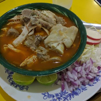 Cenaduria Celia - Small mixed pork pozole. Good! - Mexican Near Me - Puerto Vallarta, JAL Cenaduria Celia - Small mixed pork pozole. Good! - Mexican Near Me - Puerto Vallarta, JAL