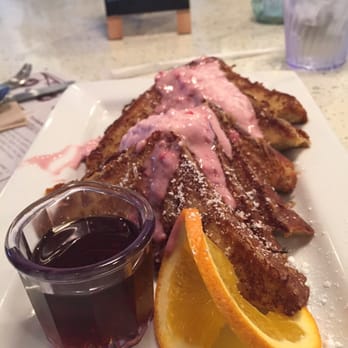 Beach Plum Kitchen - Raspberry mascarpone French toast! - New American Near Me - Carlsbad, California