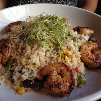 Glenn's Kitchen - Vegetarian rice entrée with shrimp added - New American Near Me - Atlanta, Georgia