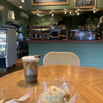 HI Pie Bakery + Cafe - Manic monkey coffee and Eleanor (pineapple cream) pie - Bakeries Near Me - Haleiwa, Hawaii HI Pie Bakery + Cafe - Manic monkey coffee and Eleanor (pineapple cream) pie - Bakeries Near Me - Haleiwa, Hawaii