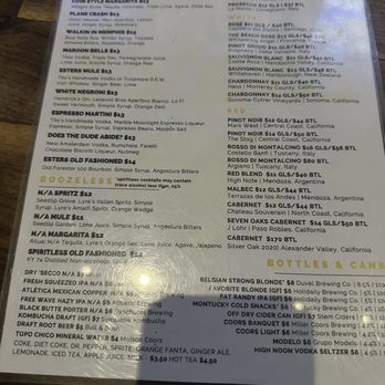 Esters Virginia Village - Menu - Pizza Near Me - Denver, Colorado Esters Virginia Village - Menu - Pizza Near Me - Denver, Colorado