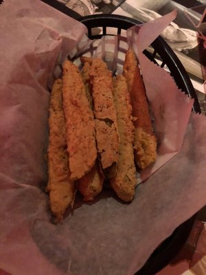 Photo of The Almanett Bistro - Gulfport, MS, US. Fried pickles (spears are juicy)