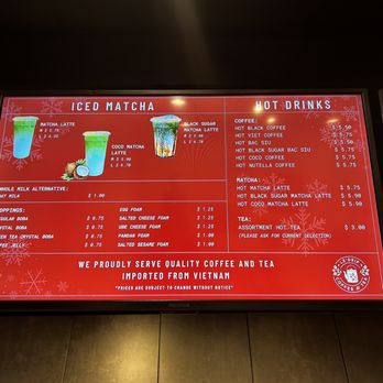 Le'Drip Coffee And Tea - Menú (2/3) - Coffee & Tea Near Me - Houston, Texas Le'Drip Coffee And Tea - Menú (2/3) - Coffee & Tea Near Me - Houston, Texas