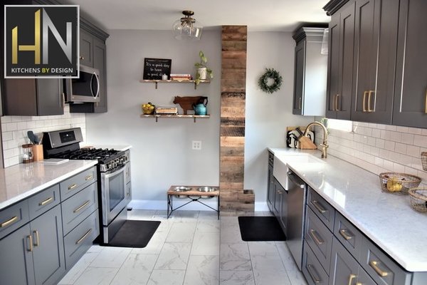 Photo of HN Kitchens By Design - Fort Lauderdale, FL, US. Kitchen Remodel (James Family).  New Cabinets, Flooring throughout condo, appliances, countertops and backsplash.