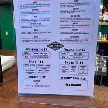 Lee’s Spirits - Menu - Cocktail Bars Near Me - Monument, Colorado Lee’s Spirits - Menu - Cocktail Bars Near Me - Monument, Colorado