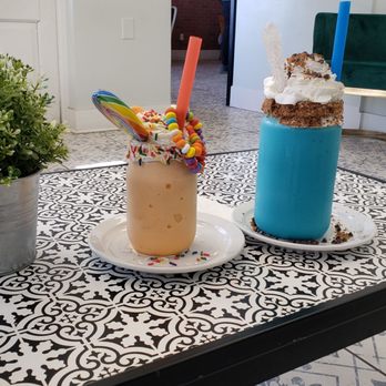 Milk Dessert Bar - Colossal Cookie Monster and the Mini Circus shake. - Desserts Near Me - Memphis, Tennessee