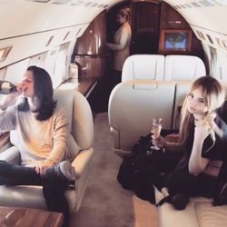 Private Jet Card Comparisons - Happy clients on a Private Jet Card Comparisons referred trip on a G-650 jet.