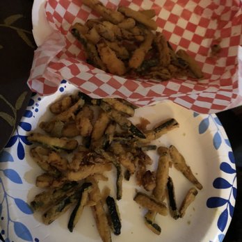 Victory Diner - What they served as a order of zucchini is just crumbs for $5.50 - Burgers Near Me - Orange, California Victory Diner - What they served as a order of zucchini is just crumbs for $5.50 - Burgers Near Me - Orange, California
