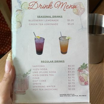 Kajiken - Drink menu - Ramen Near Me - Seattle, Washington Kajiken - Drink menu - Ramen Near Me - Seattle, Washington