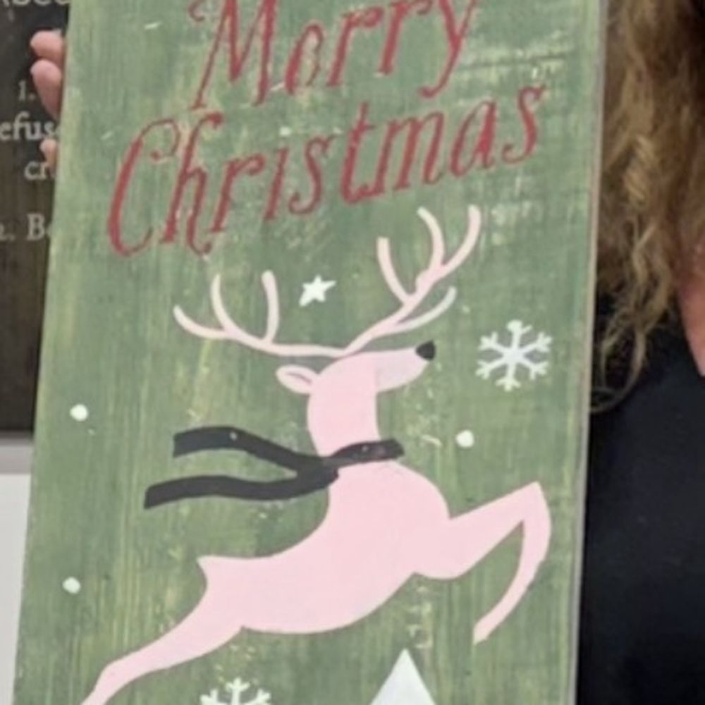Board & Brush Creative Studios - Leaning sign made by one of our group - Art Classes Near Me - Charlotte, North Carolina Board & Brush Creative Studios - Leaning sign made by one of our group - Art Classes Near Me - Charlotte, North Carolina