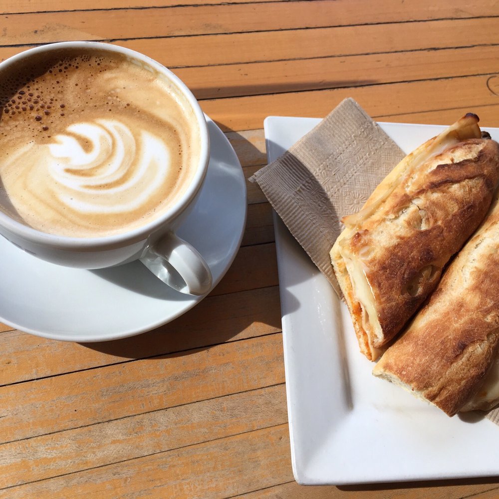 Dark Horse Espresso - Post-midterm lunch: Latte & turkey sandwich - Coffee & Tea Near Me - Toronto, Ontario