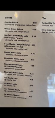Menu photo 1 Caffeine Society Sacramento, CA