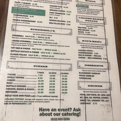 Menu (Rear)