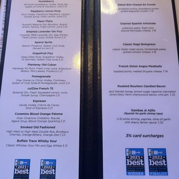 CuiZine Restaurant - Cocktails and appetizers to delight - Seafood Near Me - Satellite Beach, Florida