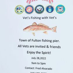Channel 6 Kris-TV - VET'S FISHING WITH VET'S JULY 28,2022.AT FULTON FISHING PIER. We bring 20 homeless veterans from San Antonio and another 10 from Corpus.
