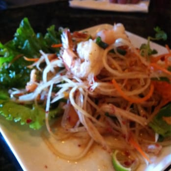 Thai Spices - Grilled shrimp papaya salad with Thai spice! - Thai Near Me - Mesa, Arizona
