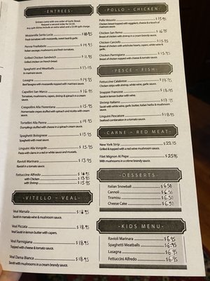 Menu photo 3 Villa Italia Conroe, TX