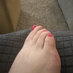 The tech but the side of my foot when taking off calluses. Very painful today. The tech but the side of my foot when taking off calluses. Very painful today.