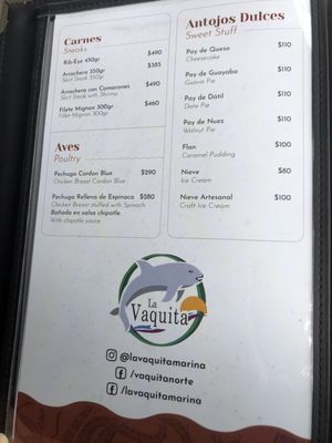 Menu photo 2 La Vaquita San Felipe, BCN