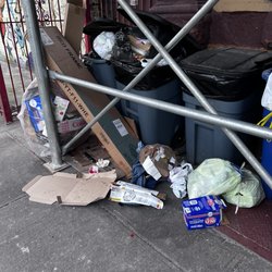 Full Time Management - Trash in front of building