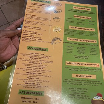 JJ’s Tropical - Menu - Mexican Near Me - Memphis, Tennessee
