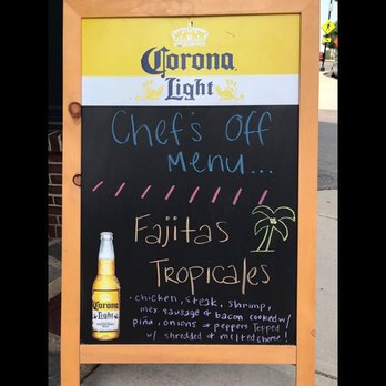 La Catrina - a sign for the menu - Mexican Near Me - Newmarket, New Hampshire