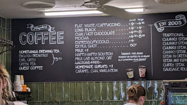 Menu photo 1 Hayden's Pies Ulladulla, NSW