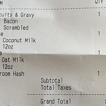 Oddfellows Cafe & Bar - Receipt - Breakfast & Brunch Near Me - Seattle, Washington Oddfellows Cafe & Bar - Receipt - Breakfast & Brunch Near Me - Seattle, Washington