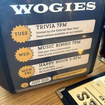 Wogies Bar & Grill - Advertisement - American Near Me - Katonah, New York Wogies Bar & Grill - Advertisement - American Near Me - Katonah, New York